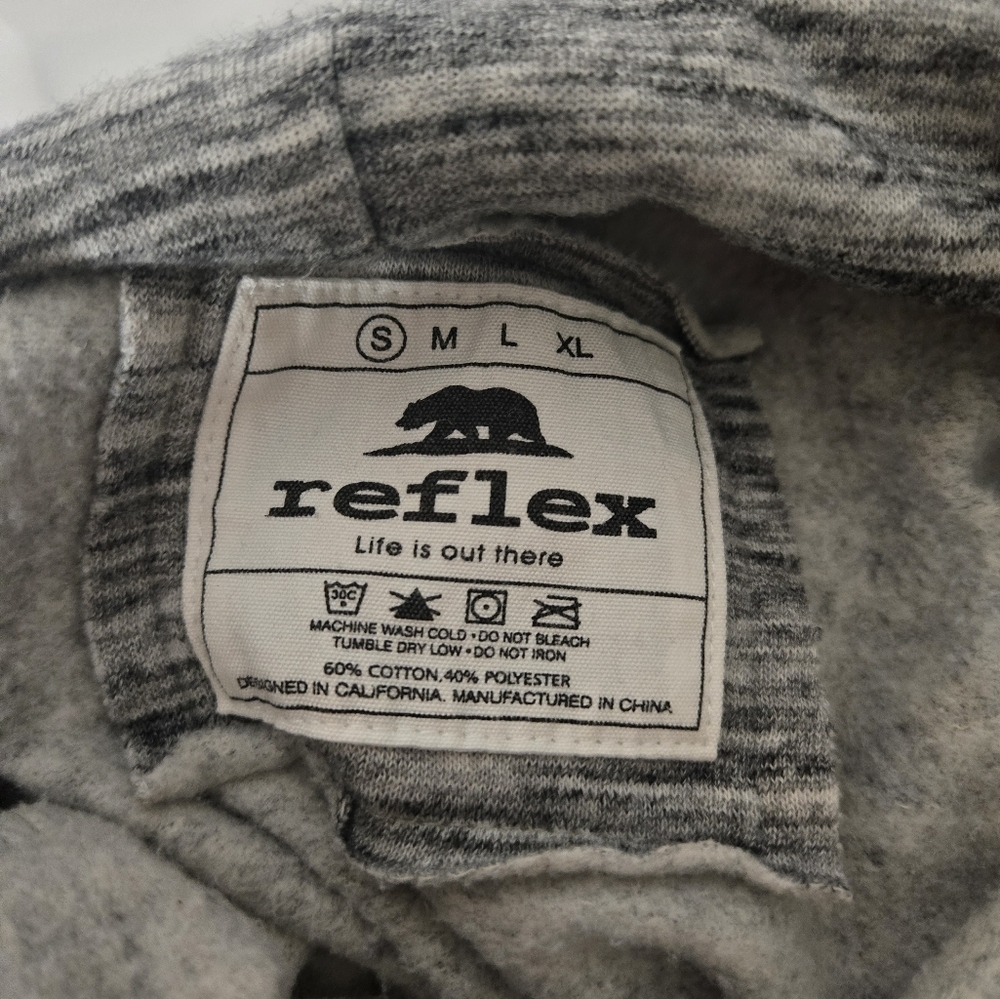Reflex Love Hoodie Sz Small Gray Soft Pullover Fleece - Picture 4 of 4